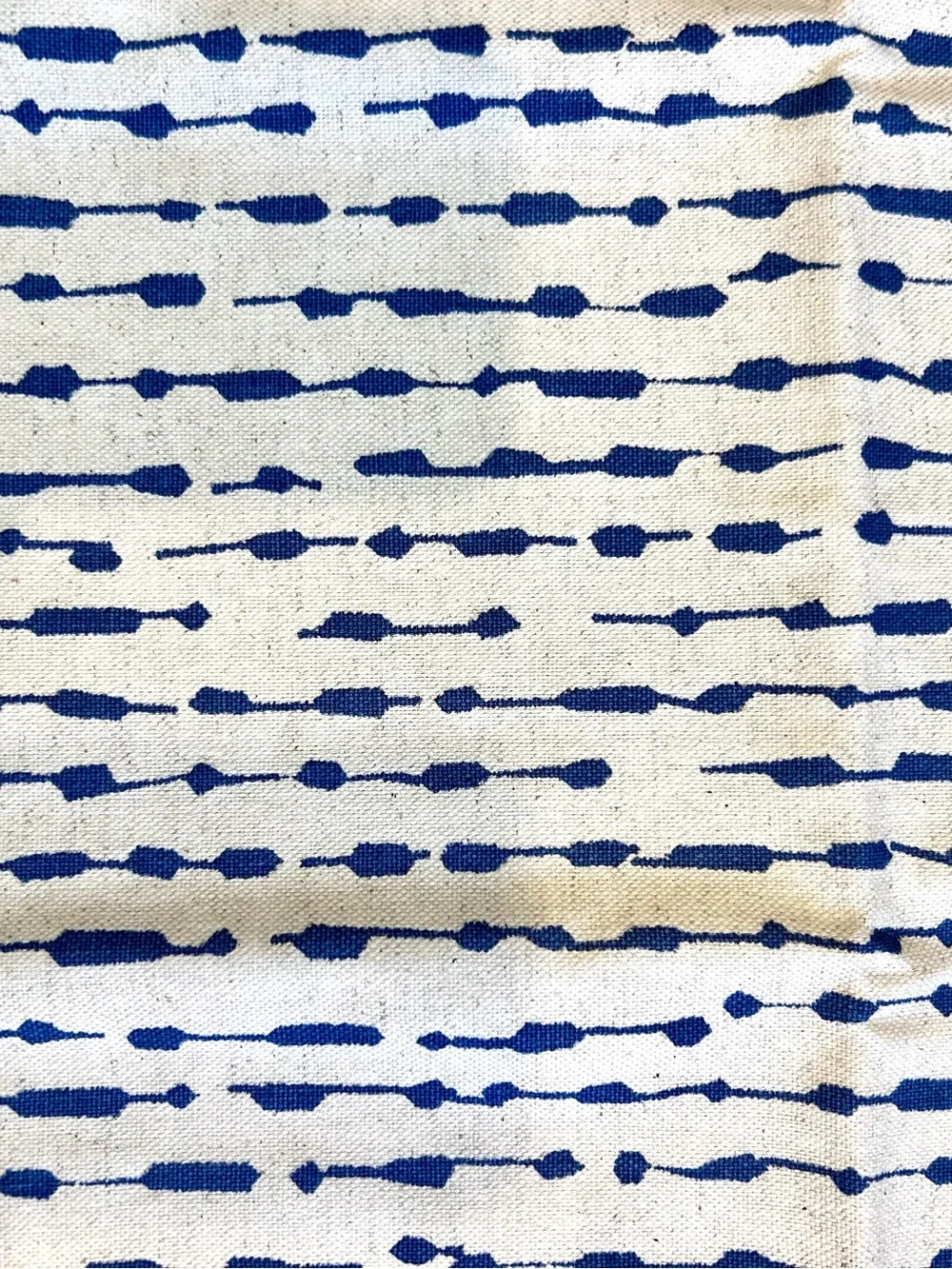 Blue & White Patterned Cotton 20 x 20 Pillow Inserts Collection of 6